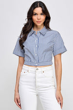 Camisa Crop Rayas