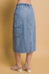 Falda Midi Denim