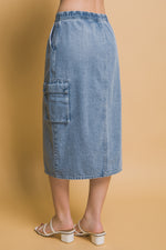 Falda Midi Denim