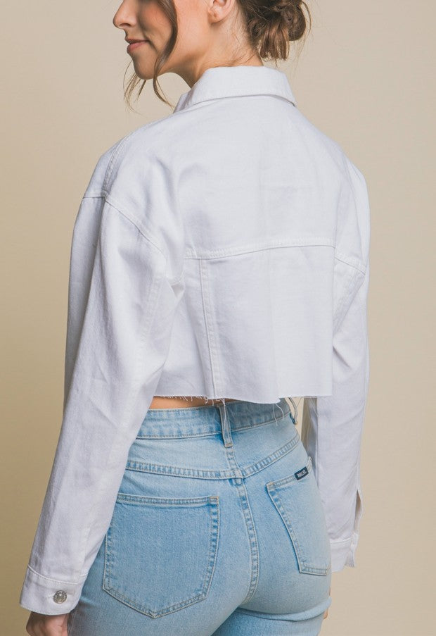 Chaqueta Denim Cropped