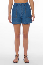 Denim Short Studded