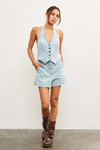 Romper Vest Denim
