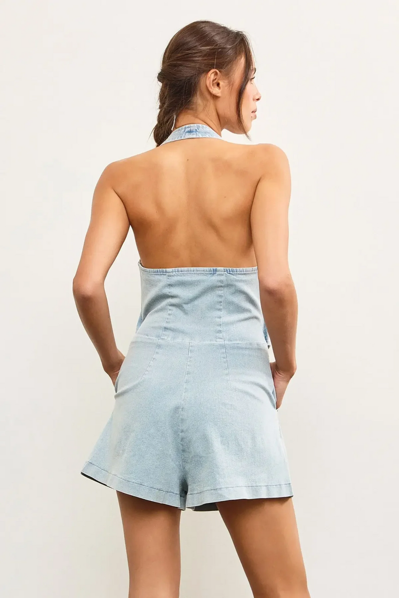 Romper Vest Denim