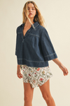 Blusa Denim Relax