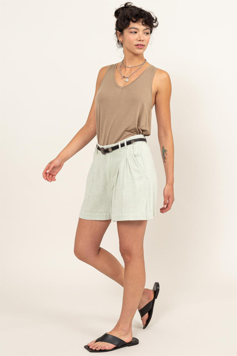 Relaxed Wash Shorts