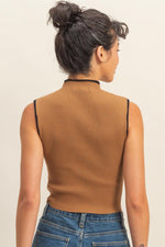 Top Knit Contrast