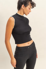 Top Knit Contrast