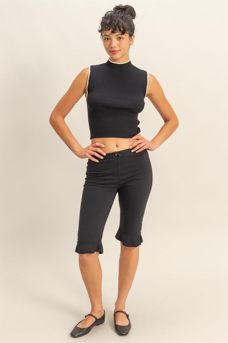 Top Knit Contrast