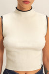 Top Knit Contrast
