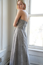 Vestido Denim Strapless