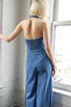 Jumpsuit Denim Halter