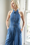 Jumpsuit Denim Halter