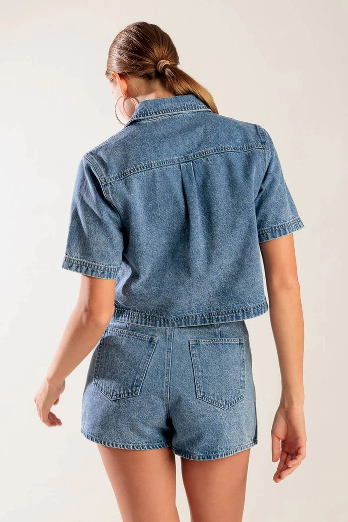 Chaqueta Denim Lazos