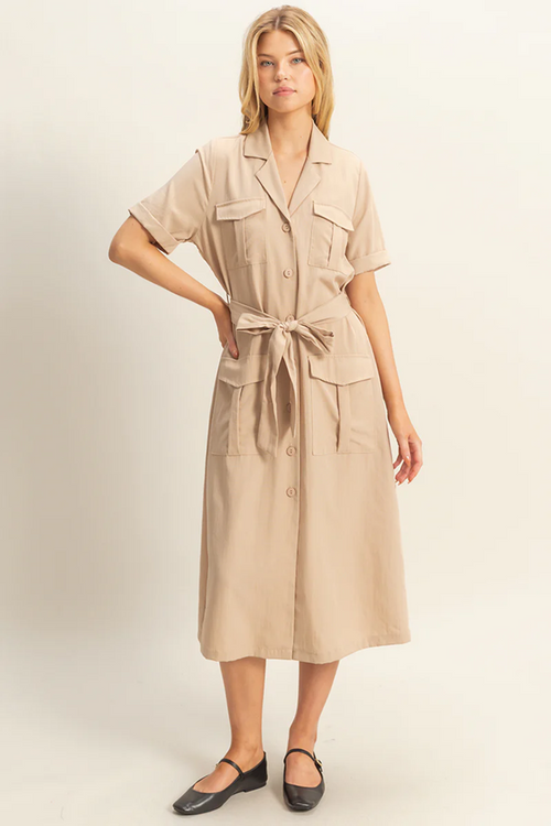 Vestido Cargo Camisero