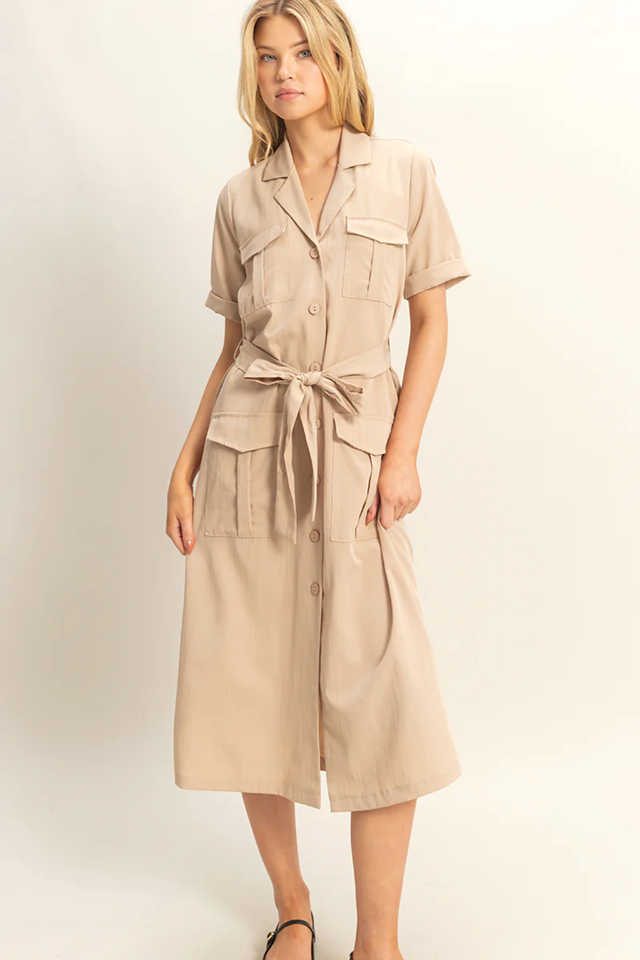 Vestido Cargo Camisero