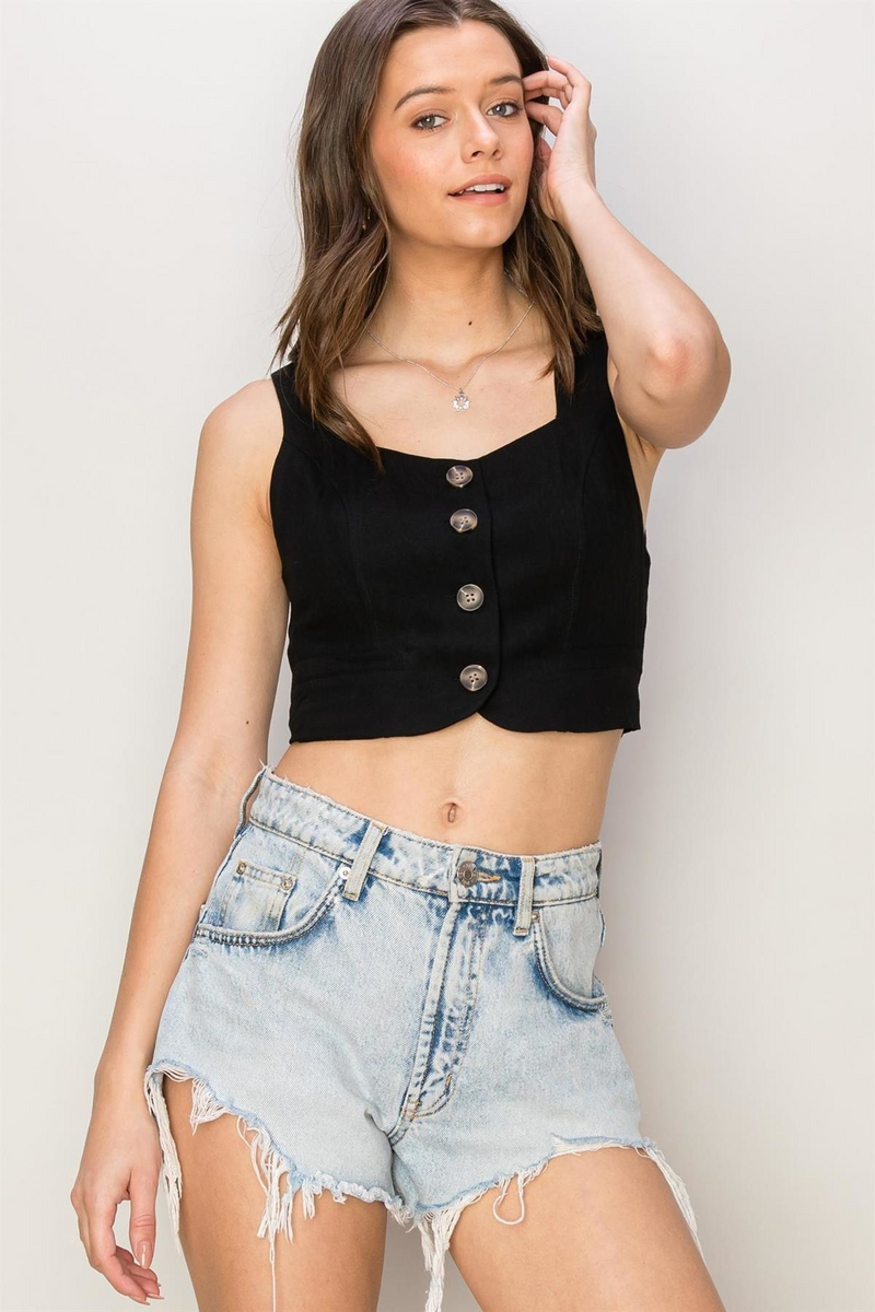 Crop Top Chaleco