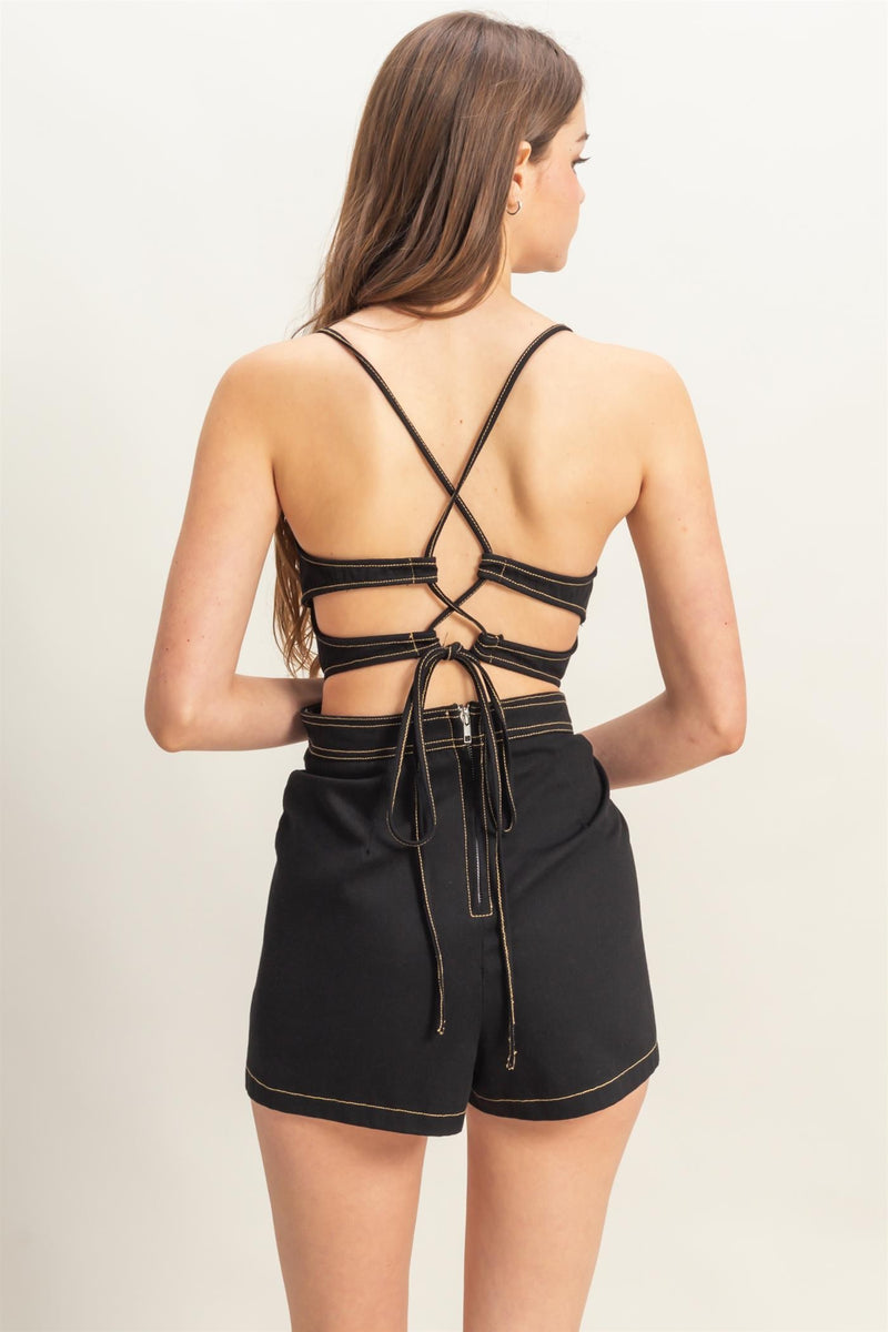 Romper Denim Cruzado