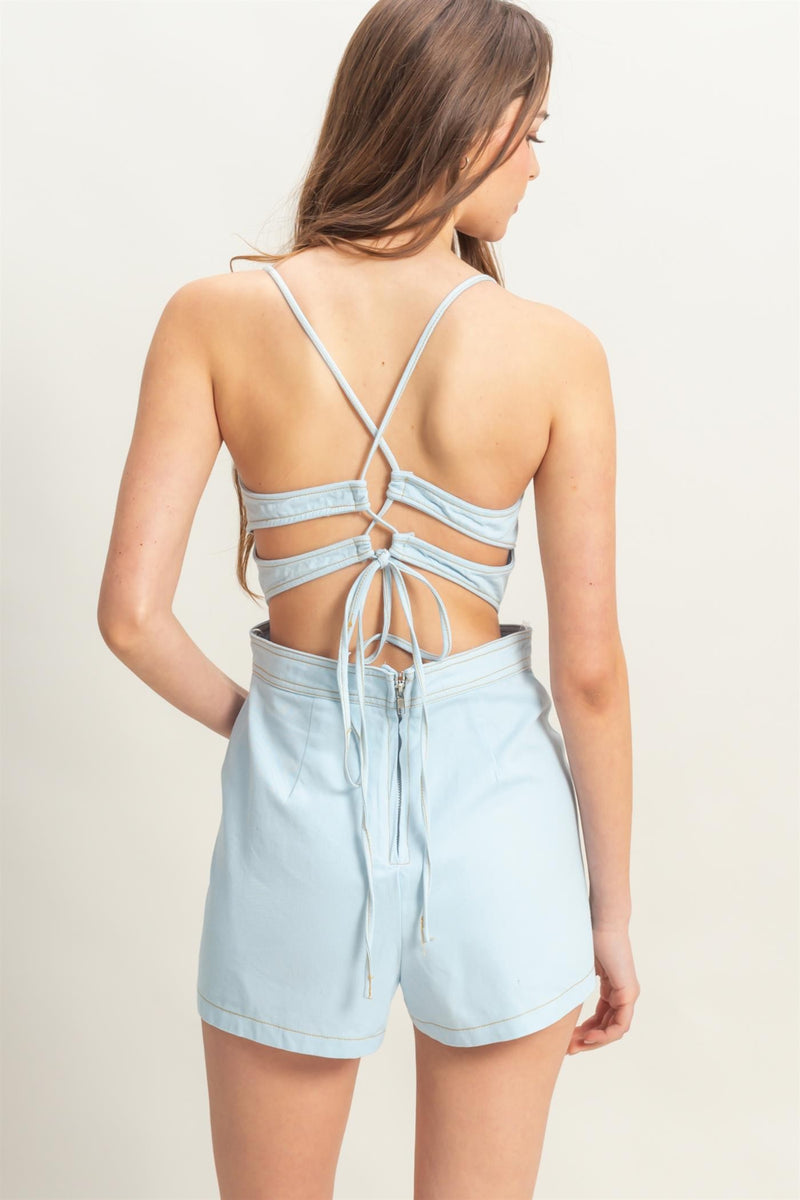 Romper Denim Cruzado