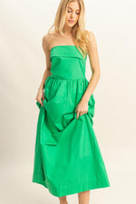 Vestido Midi Strapless