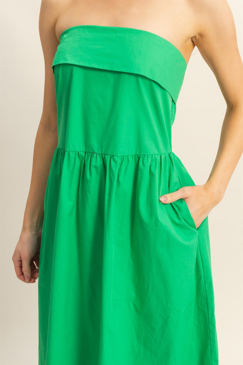 Vestido Midi Strapless
