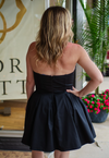 Vestido Strapless Tull