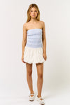 Vestido Smock Strapless