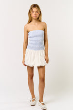 Vestido Smock Strapless