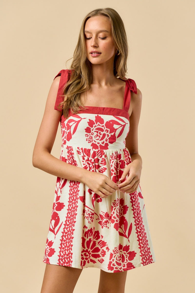 Vestido Lazo Floral