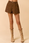 Short Bordado Leaf