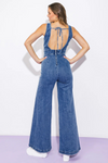 Jumpsuit Denim Panelado