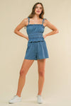 Romper Denim Smock