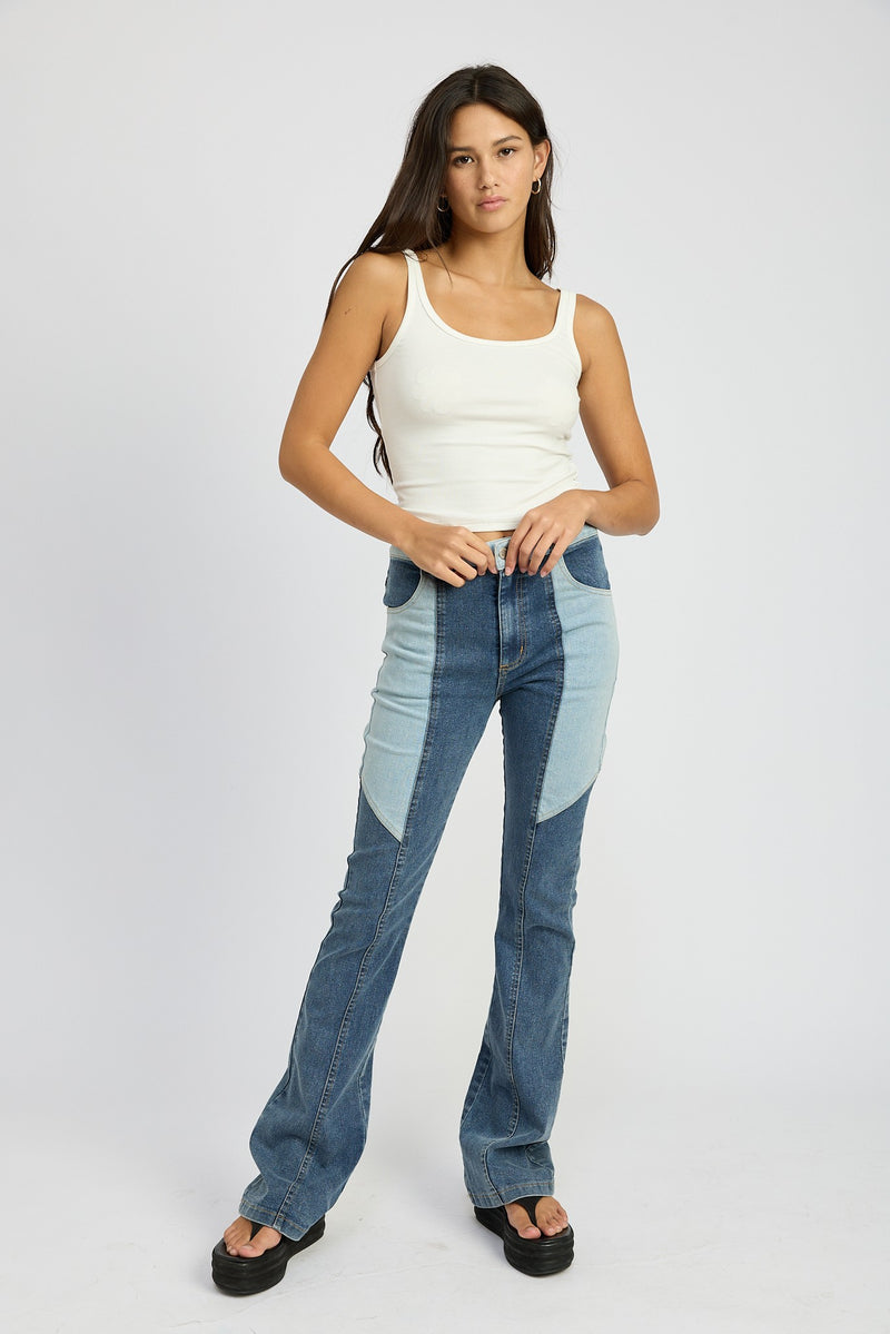 Jeans Color Block