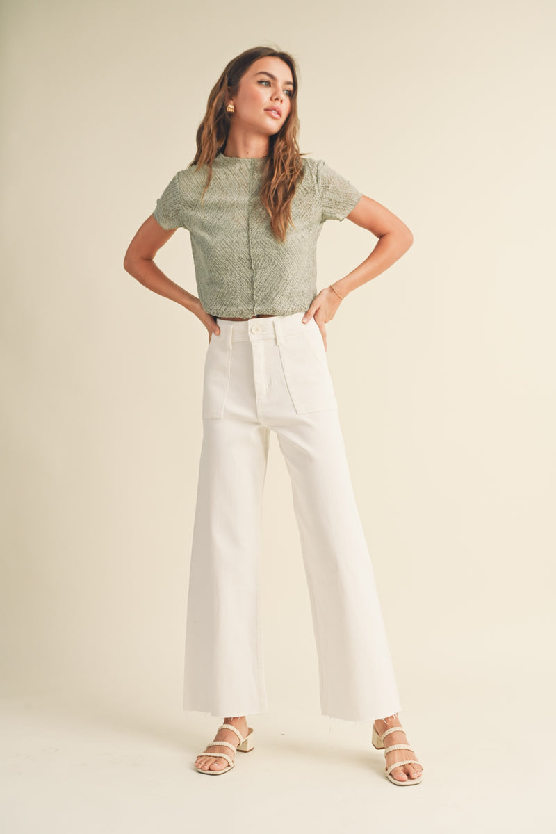 Cotton Wide Pant