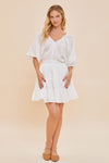 Vestido Corto Capas