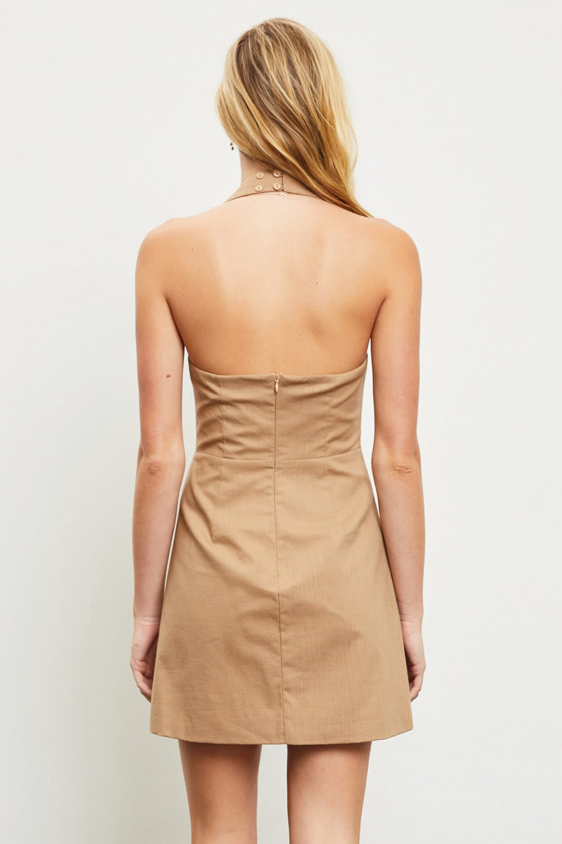 Vestido Halter Bustier