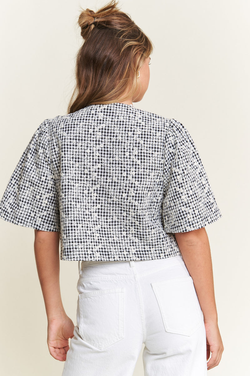 Blusa Vichy Tie