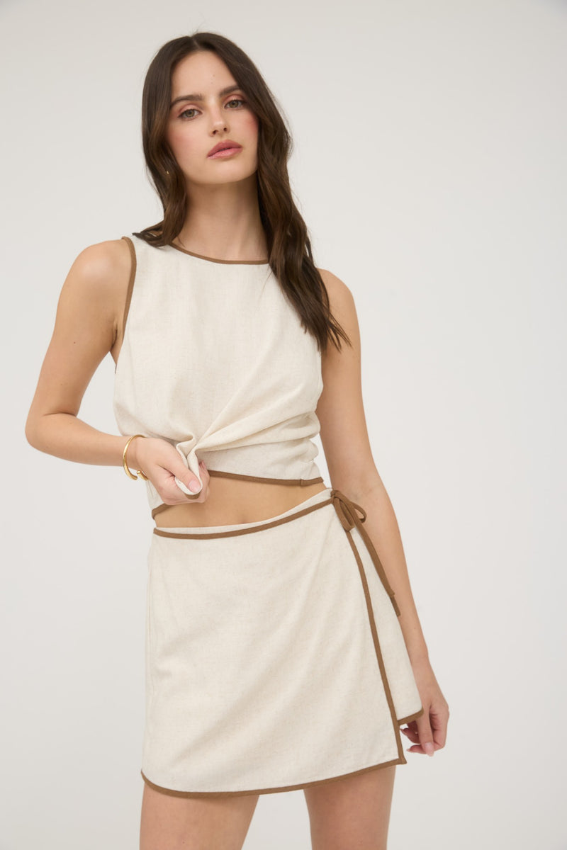 Contrast Skort