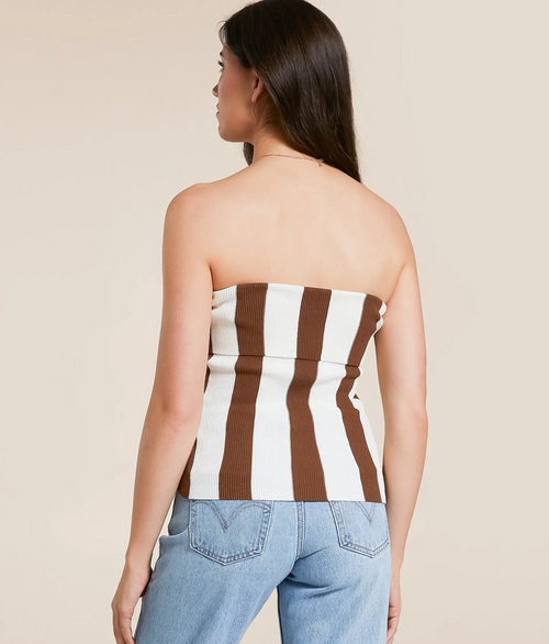 Blusa Strapless Stripes