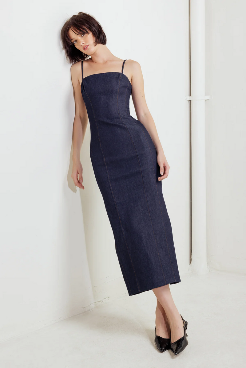 Vestido Denim Pencil