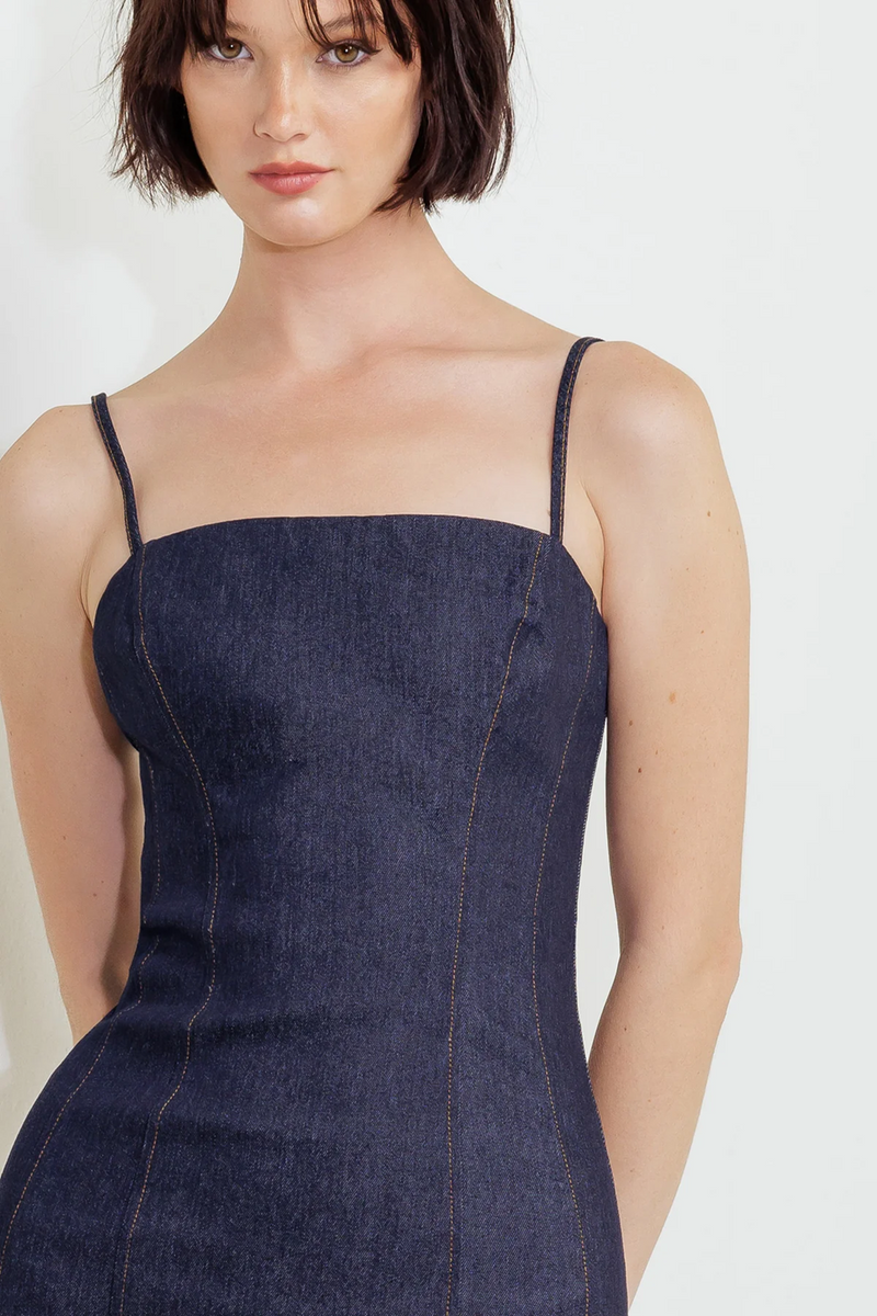 Vestido Denim Pencil